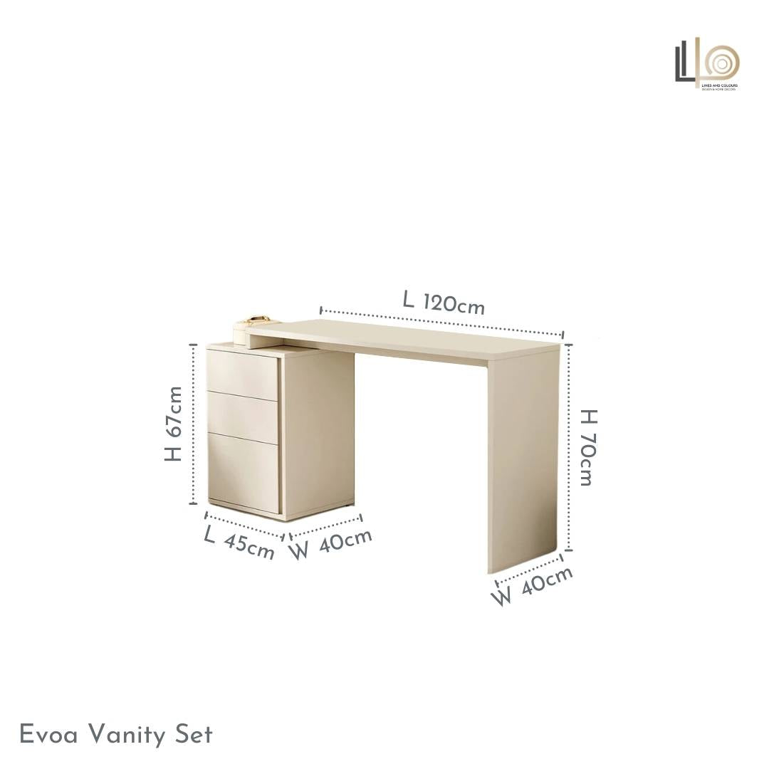 Evoa Desk with Cabinet