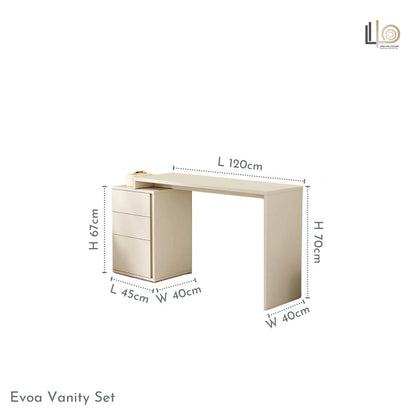 Evoa Desk with Cabinet