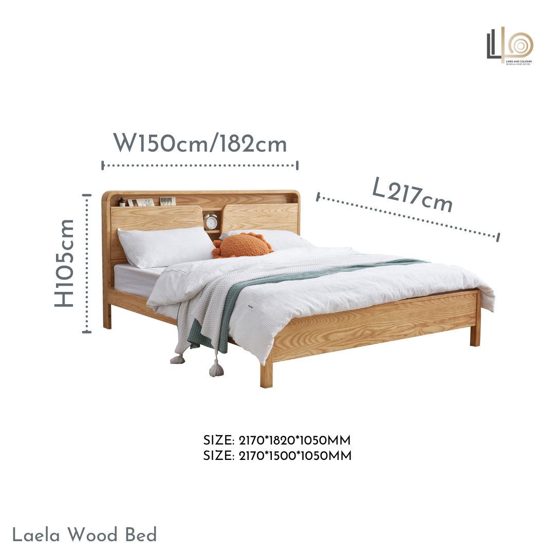 Laela Wood Bed Frame