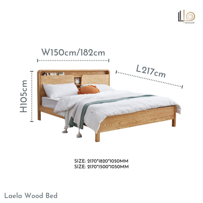 Laela Wood Bed Frame