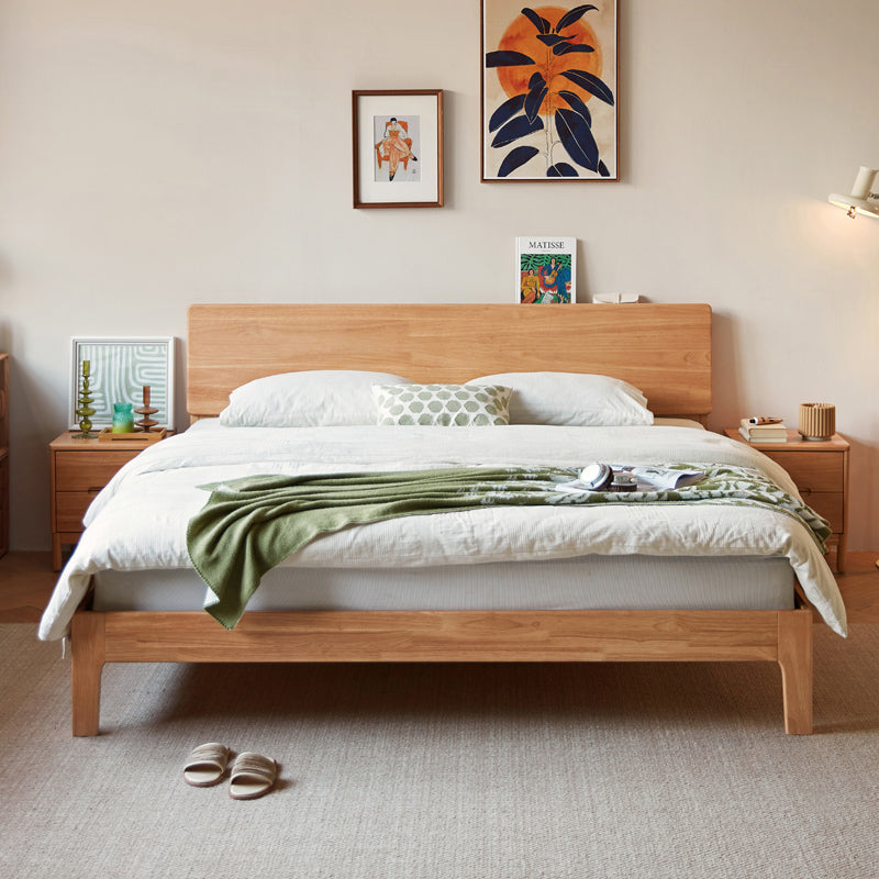 Metteya Wood Bed Frame – Lines and Colours Home Decor